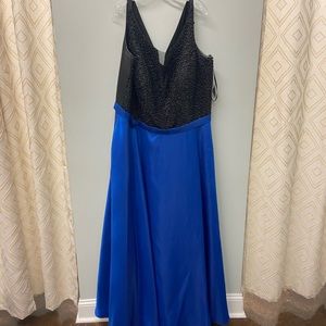 Sydney’s Closet Blue and Black Ballgown